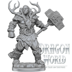 Male Goliath Barbarian - Unpainted- D&D Frameworks